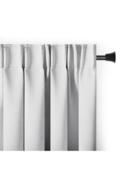 Five Store Blackout curtain with multifunctional drapery, Juliette, 230 g/m2, 200x175 cm, white, 1 pc