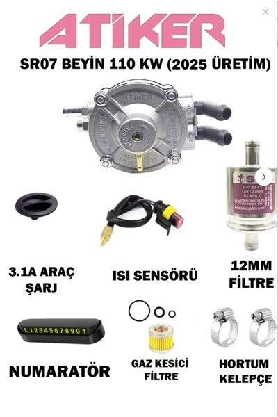MTS ATİKER Sıralı Sistem Lpg Beyin (REGÜLATÖR) Sr07 110 Kw