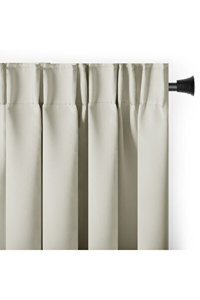 Amelia Home Blackout drapery with classic style drapery, Juliette, density 230 g/m2, 140x245 cm, cream