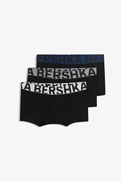 Bershka Geniş belli 3'lü boxer paketi