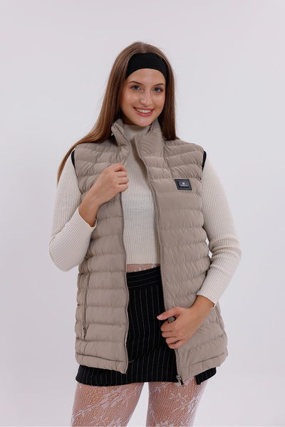 Montland Women's Stone Nova Fabric Inflatable Vest