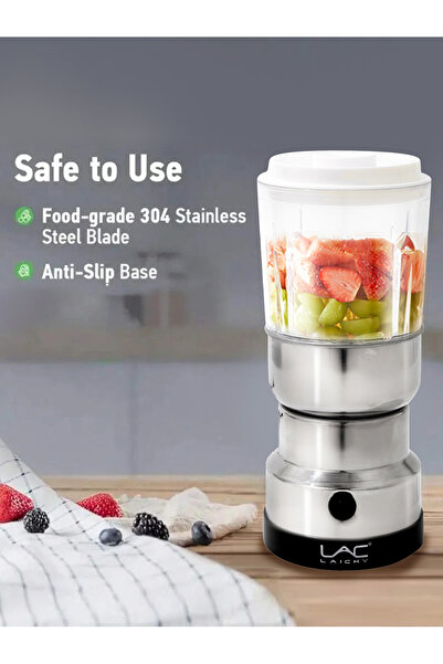 LAC LAICHY 2 in 1 Electric Grinder And Juicer,300W For Coffee,Grains,Juicy With Stainless Steel Blade and Bowl
