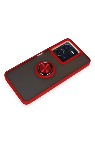 OEM Vivo Y36 Case Montreal Ring Silicone Cover - Red-(5796) - Anindasepet1460-6658