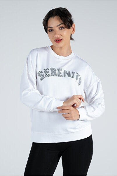 WOMEN 'S SERENITY PRINT SWEATSHIRT-PINK