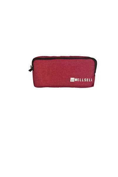 Dörtel Tedarik Wellsell Pencil Case Claret Red Pen Bag