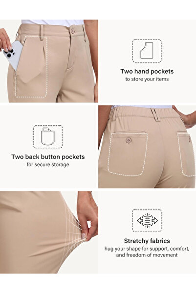 OEM Women's Elastic, Stylish, Breathable Casual Pants L