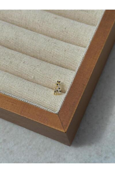 İncikcincik Zircon Taşlı Piercing - 925 Ayar Gümüş