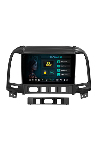 HUB64 Навигация 2K Hyundai Santa Fe (2006-2012), 4GB RAM, осемядрен процесор,...