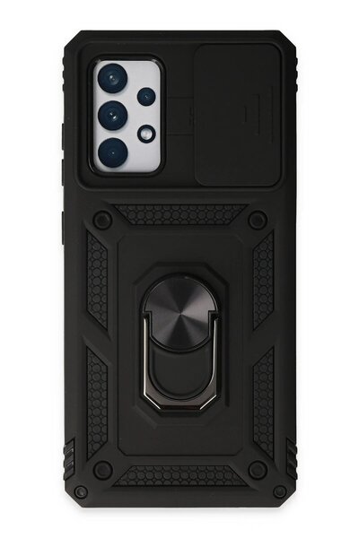 captainsmoda Samsung Galaxy A52 Case Pars Silicone with Lens Ring - Black-(5796) - Captainsmoda2918-7302