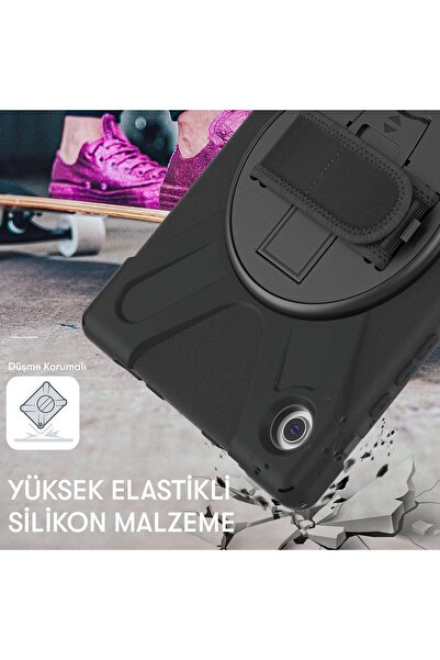 Khayra Samsung Galaxy X200 Tab A8 10.5 Case Amazing Tablet Cover - Black-(5796) - Eszaoc7129-6610