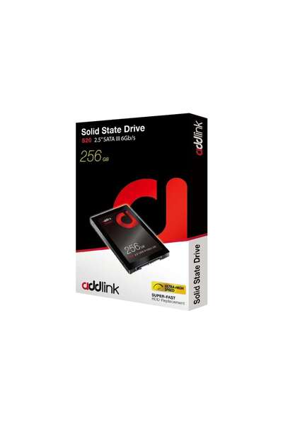 ADDLINK 256GB 510-400 MB/s 2.5” SATA III 6Gb/s SSD AD256GBS20S3S
