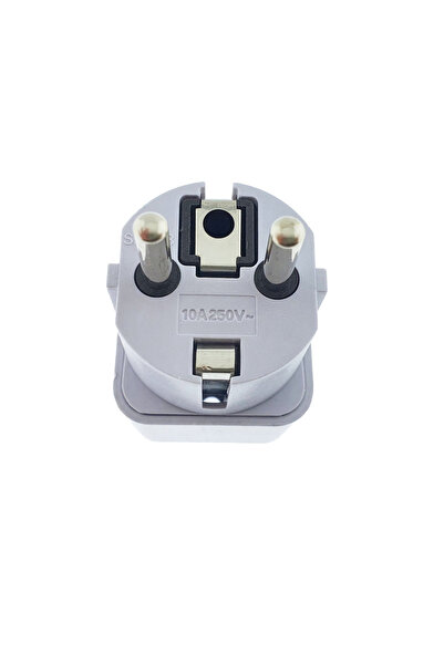 OEM UK to EU Plug Adapter 10A/250V - Compact White - Quick Travel Solution