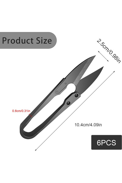 OEM Mini tailoring scissors, elastic, set of 6 pieces