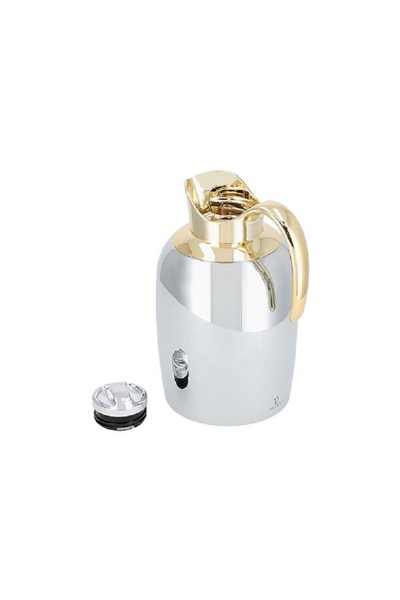 Dallaty Sarab steel vacuum flask silver/gold 1.3L