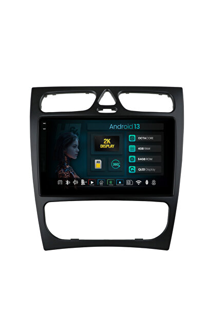 HUB64 Navigatie 2K Mercedes Benz C-Class W203 (2000-2005), 4GB RAM, Octacore,...