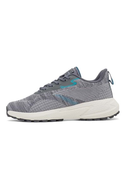 M.P. Comfortable Lace-Up Walking Shoes Gray Blue