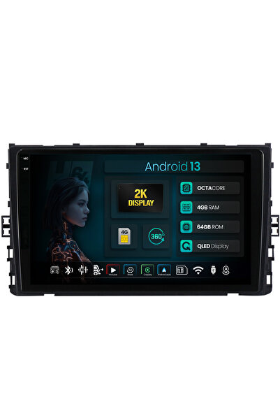 HUB64 Navigatie 2K Volkswagen T-Roc (2017-Prezent), 4GB RAM, Octacore, Slot S...