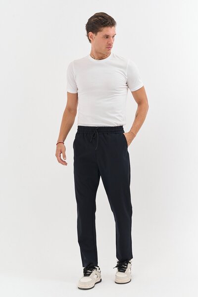 Dechers Men's Zebra Print Stretch Fabric Jogger Pants E221