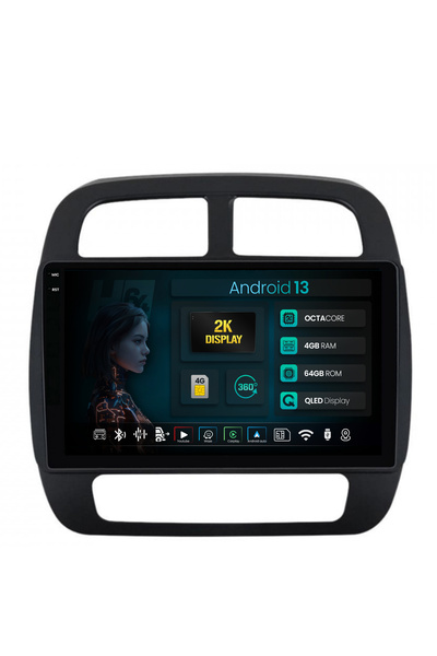 HUB64 Navigatie 2K Dacia Spring (2021- Prezent), 4GB RAM, Octacore, Slot Sim 4G