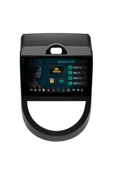 HUB64 Navigatie compatibila 2K Kia Soul (2009-2013), 4GB RAM, Octacore, Slot ...