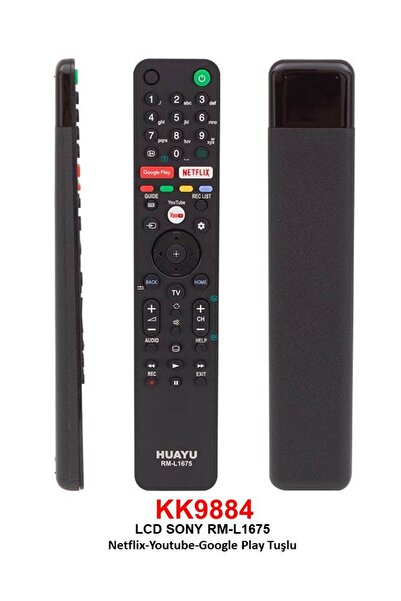 Sony RM-L1675 NETFLIX-YTUBE-GOOGLE PLAY TUŞLU LCD KUMANDA