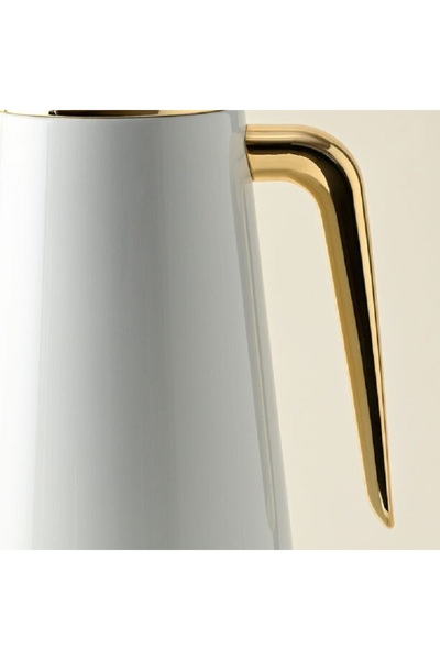 Dallaty Eve set of 2 steel vacuum flask white & gold