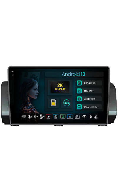 HUB64 Navigatie 2K Dacia Sandero (2021-Prezent), 4GB RAM, Octacore, Slot Sim 4G