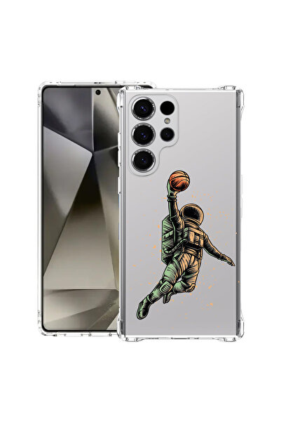 bestcase Carcasă antișoc pentru Samsung Galaxy S25 Ultra, Astronaut Basketbal...