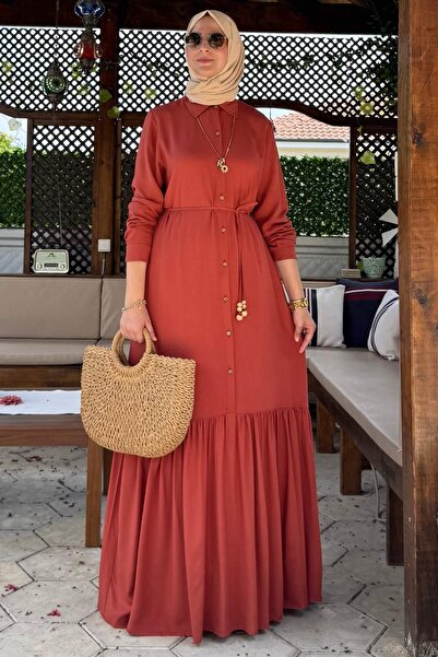 Rabia Şamlı Süreyya Shirt Dress Tile