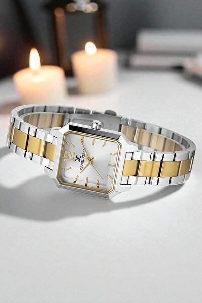 Daniel Klein Women's Wristwatch, Steel Band&Case+Bracelet Gift Gold-Silver Zmdk1199
