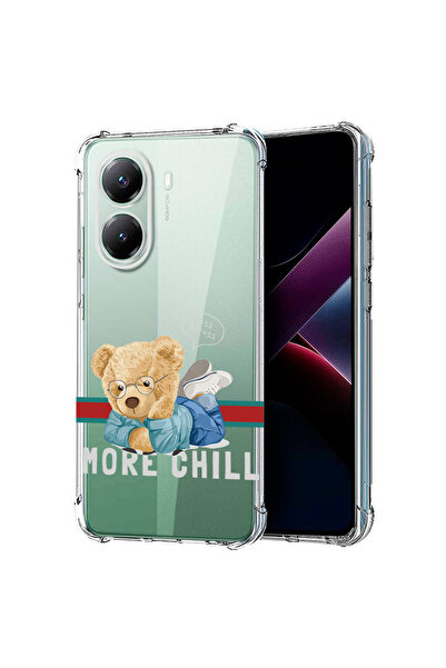 bestcase Carcasă spate antișoc pentru Poco X7 Pro 5G, ursuleț de pluș More Ch...
