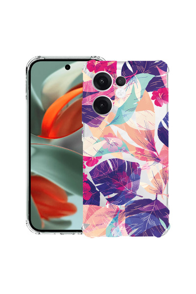 bestcase Carcasă spate antișoc pentru telefonul Nothing (3a), flori tropicale...