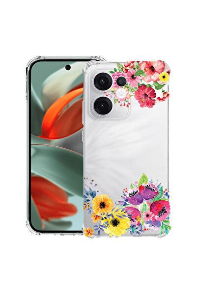 bestcase Carcasă spate antișoc pentru OPPO Reno13 F 5G, flori, 1988247 AS 56