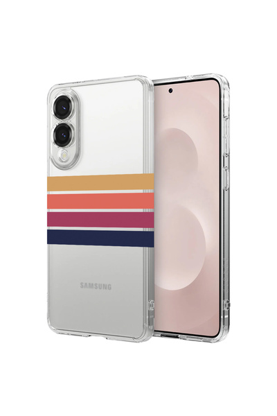 bestcase Carcasă spate antișoc pentru Samsung Galaxy S25 Edge, linii retro, 1...