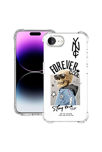 bestcase Carcasă spate antișoc pentru Apple iPhone 16e, Forever Cool Skeleton...