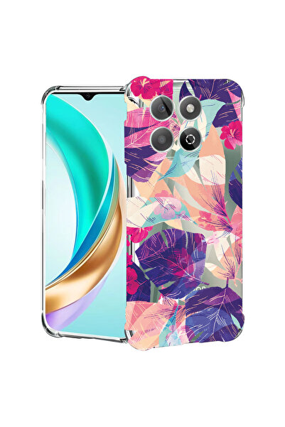 bestcase Αντικραδασμική πίσω θήκη για Honor X8C, τροπικά λουλούδια, 1988221 A...