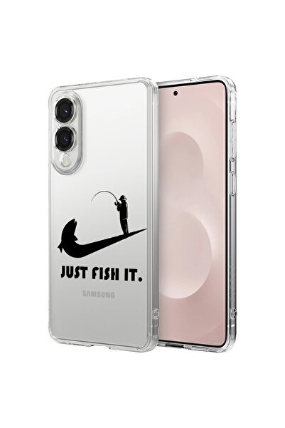 bestcase Carcasă spate antișoc pentru Samsung Galaxy S25 Edge, Just Fish It, ...