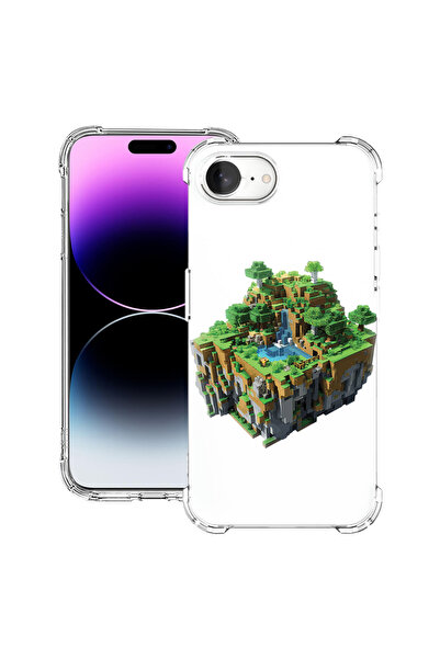 bestcase Carcasă spate antișoc pentru Apple iPhone 16e, Minecarft World, 1988...