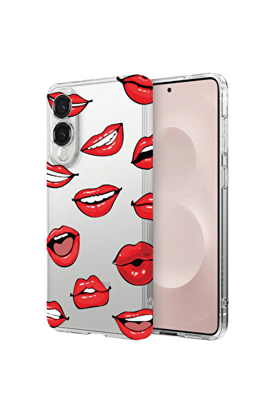 bestcase Carcasă spate antișoc pentru Samsung Galaxy S25 Edge, model buze - s...
