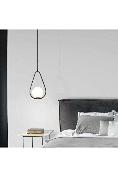 RFAN Pendul, Model ZM82, cu abajur, 1 x E14, înălțime reglabilă, negru