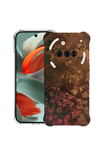 bestcase Carcasă spate antișoc pentru telefonul Nothing (3a), Golden Feathers...