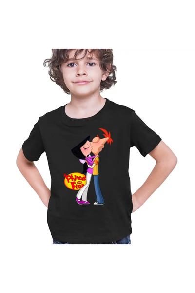 OEM Tricou Copii Baieti Phineas Isabella Sarut