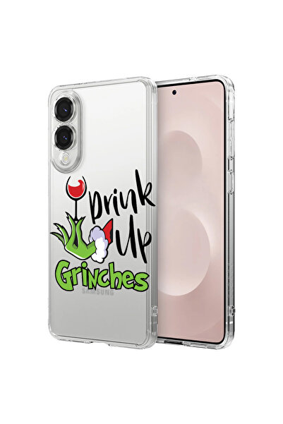 bestcase Удароустойчив калъф за Samsung Galaxy S25 Edge, Grinches - Drink Up,...