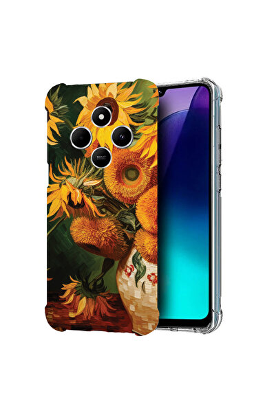 bestcase Carcasă spate antișoc pentru Poco C75 / Redmi 14C / A4, pictură floa...