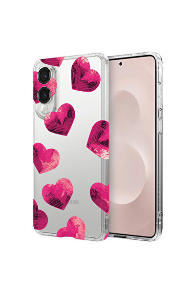 bestcase Carcasă spate antișoc pentru Samsung Galaxy S25 Edge, model inimă, 1...