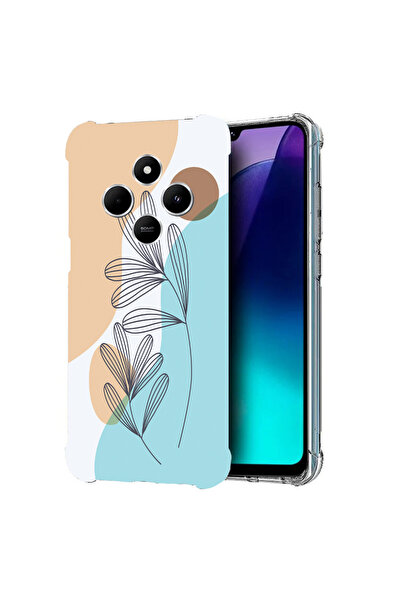 bestcase Carcasă spate antișoc pentru Poco C75 / Redmi 14C / A4, floare abstr...