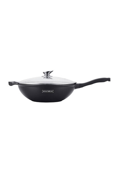 Royalty Line Tigaie wok RL-BW32M, 32 cm, înveliș din marmură, inducție, mâner...
