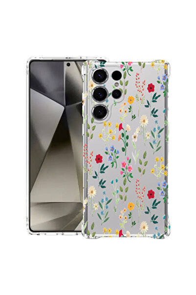 bestcase Αντικραδασμική θήκη πίσω για Samsung Galaxy S25 Ultra, Άνοιξη Λουλού...