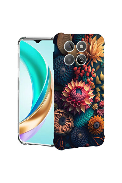bestcase Carcasă spate antișoc pentru Honor X8C, flori colorate, 1988221 AS 1241