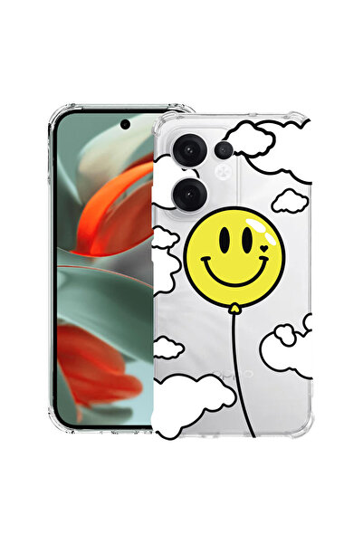 bestcase Carcasă spate antișoc pentru OPPO Reno13 F 5G, cu zâmbet balon, 1988...